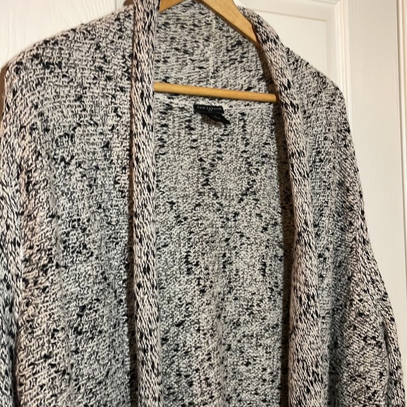 Ann Taylor - Black and White Chunky Long Cardigan - Size XL - Picture 3 of 9